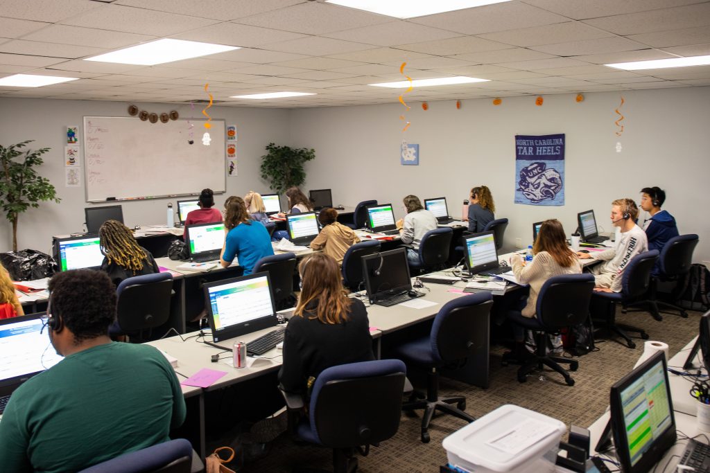The Carolina Engagement Center team at work in the call center