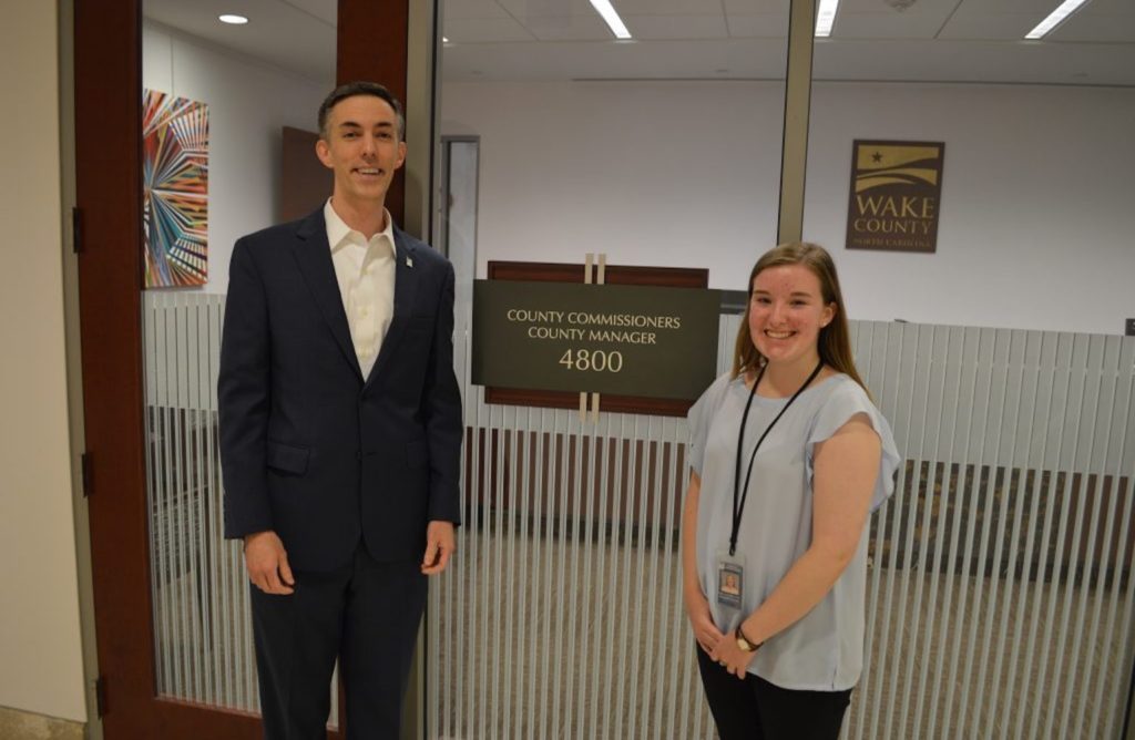 Abby and Wake County Commissioner