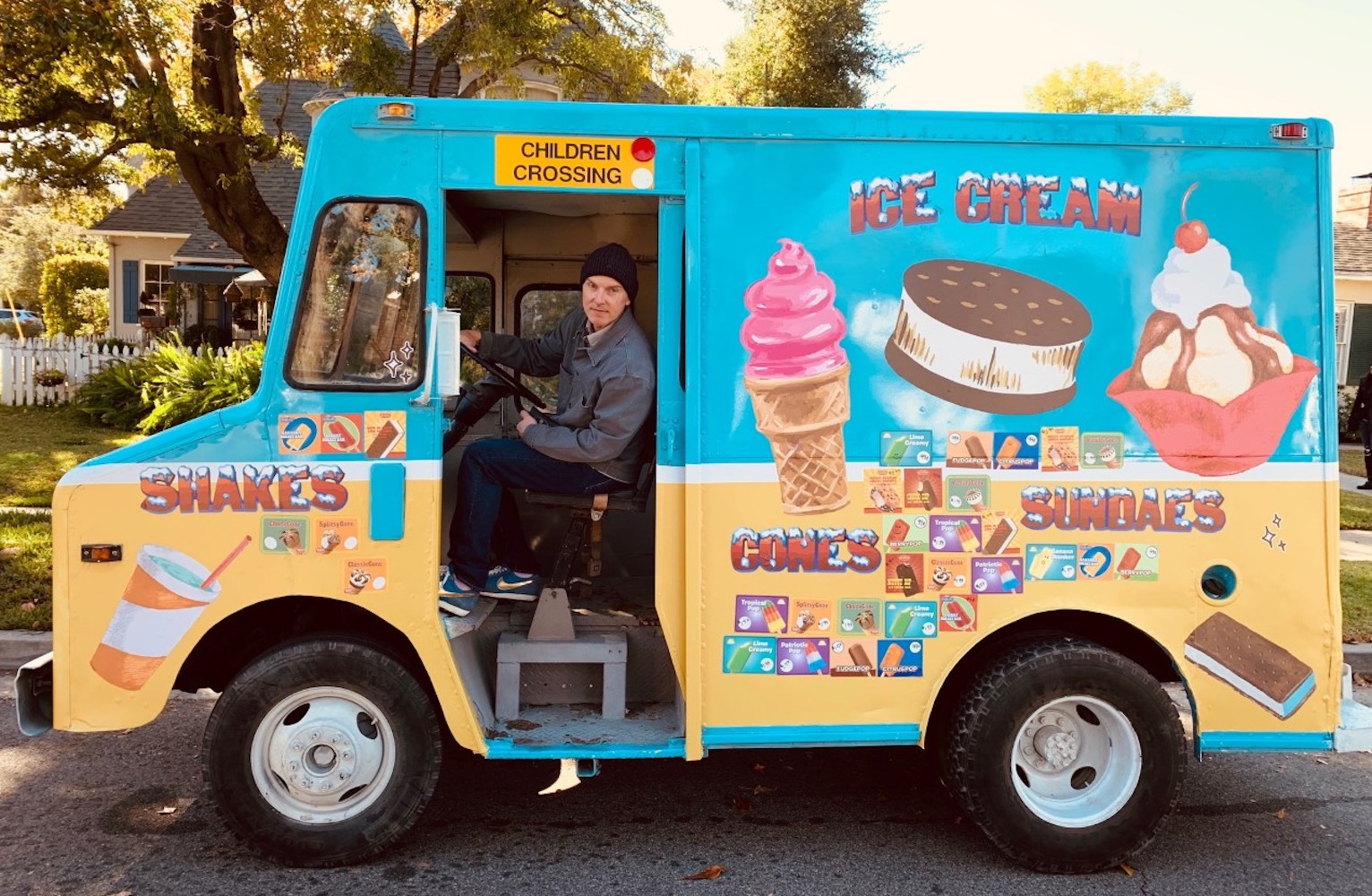 Stacy Wall on the set of an Uber Eats commercial