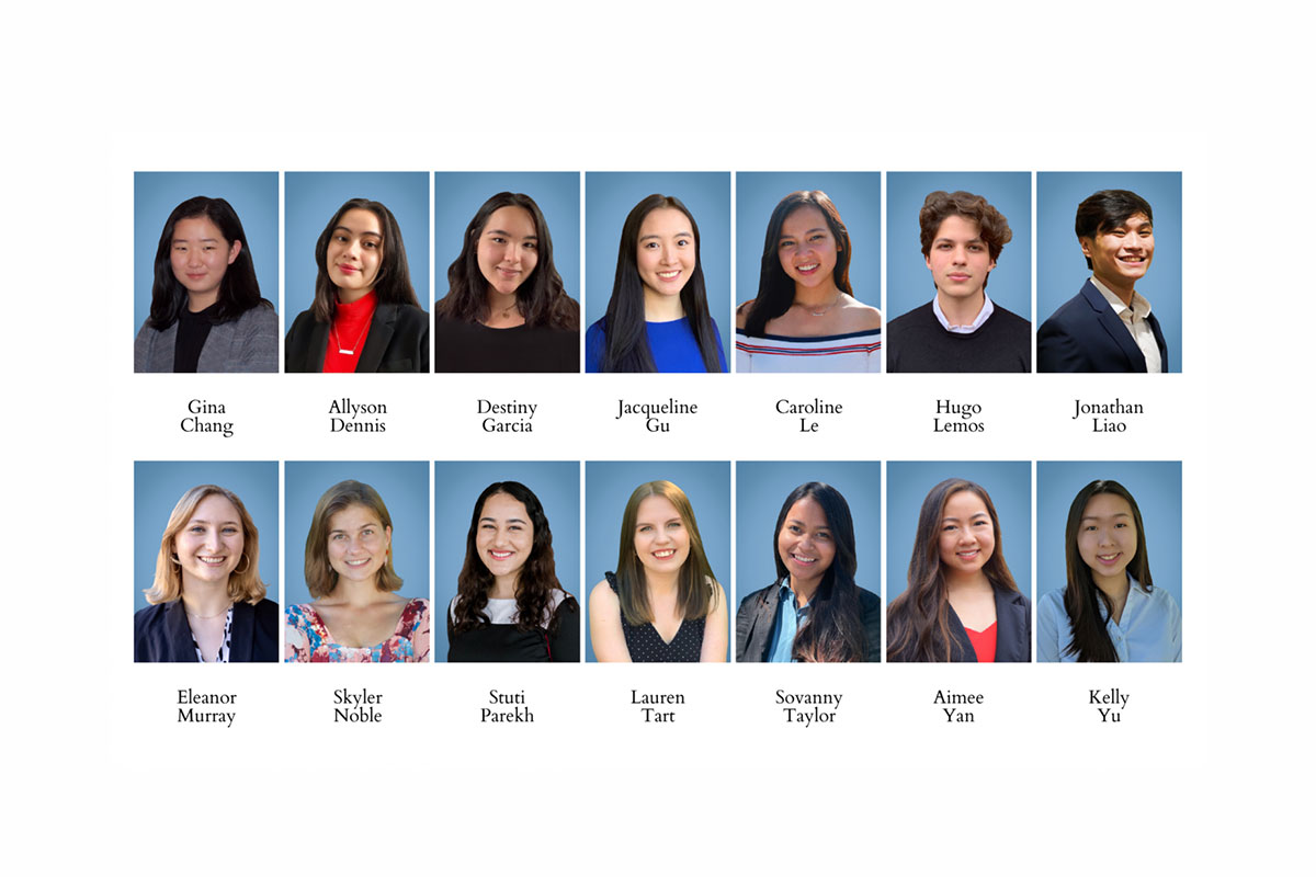 Headshots of 2021 Phillips Ambassadors