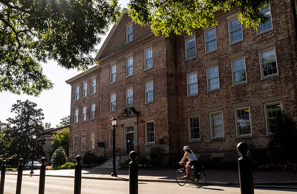 Summer scene at South Building