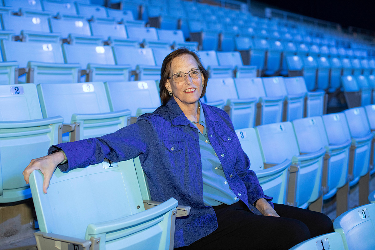 Gutterman sits in Kenan Stadium
