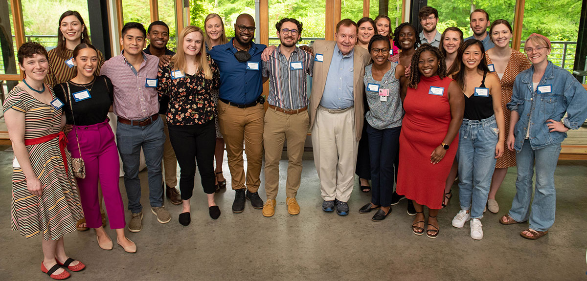 The current Kenan Scholars cohort with Tom Kenan of the William R. Kenan, Jr. Charitable Trust